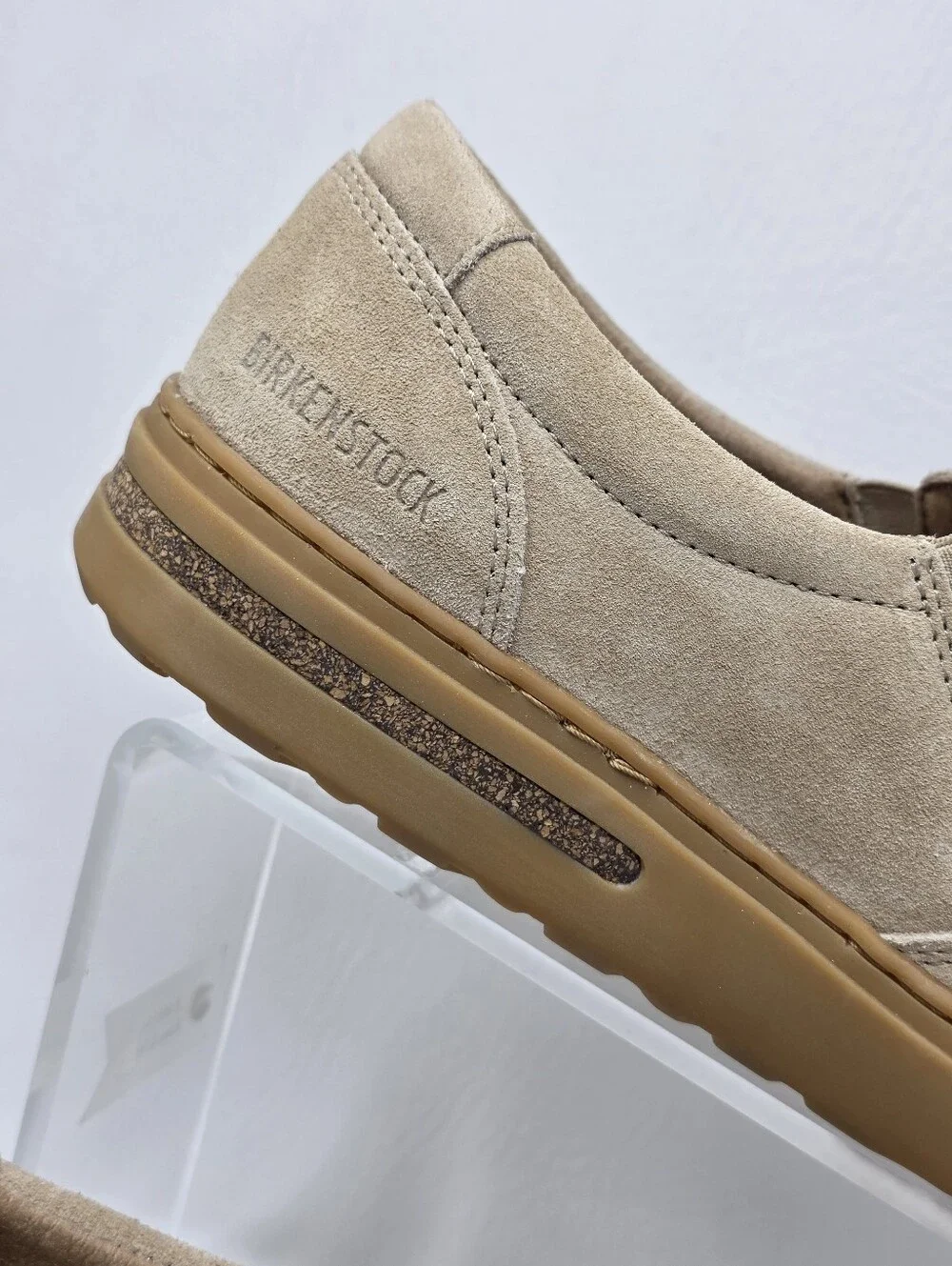 Birkenstock Oswego Suede Slip On Casual Shoes Sandcastle Womens Size 5 Narrow